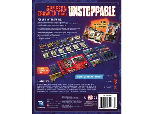 DC Carl Unstoppable Brädspel Dungeon Crawler Carl 