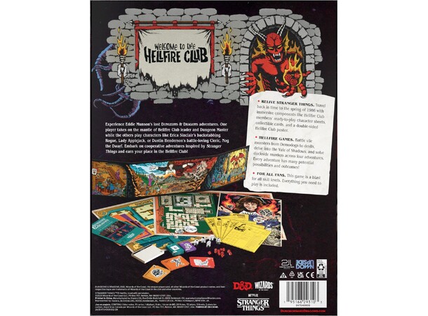 D&D Welcome to Hellfire Club Brettspill Stranger Things - Dungeons & Dragons 