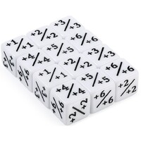 Dice Counters - 12 stk (Hvit) 