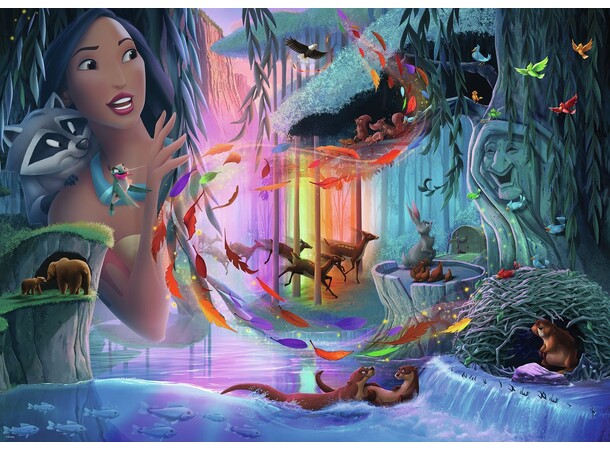 Disney Castle Pocahontas 1000 biter Ravensburger Puzzle Puslespill 