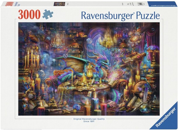Dragons Library 3000 biter Puslespill Ravensburger Puzzle 
