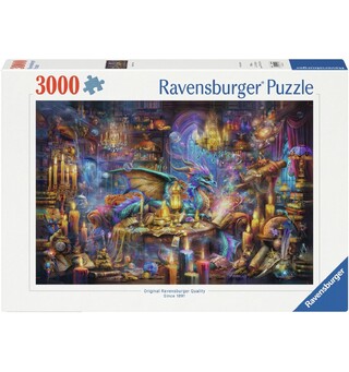 Dragons Library 3000 biter Puslespill Ravensburger Puzzle