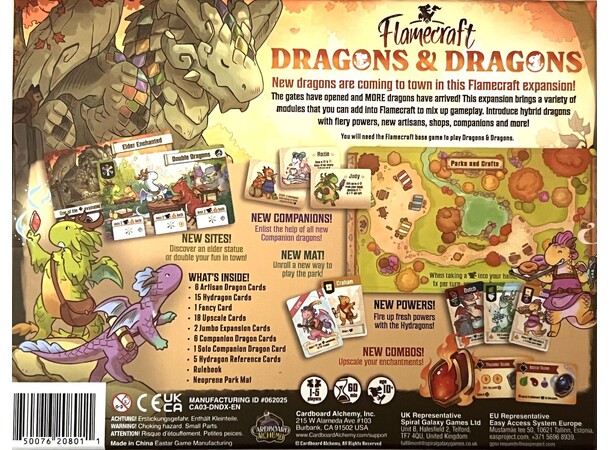 Flamecraft Dragons & Dragons Expansion Utvidelse til Flamecraft 