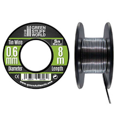 Flexible Tin Wire Roll - 0,6mm (8 meter) Green Stuff World