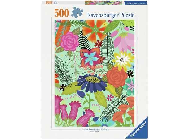 Flowerjungle 500 biter Puslespill Ravensburger Puzzle 