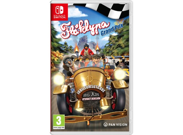 Flåklypa Grand Prix Switch Jubileumsutgave 25 år 