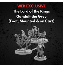 Gandalf the Grey Foot Mounted on Cart Middle-earth Strategy Battle Game