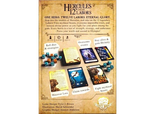 Hercules and the 12 Labors Brettspill 