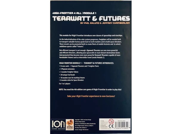 High Frontier 4 All Module 1 Expansion Utvidelse til High Frontier 4 All 