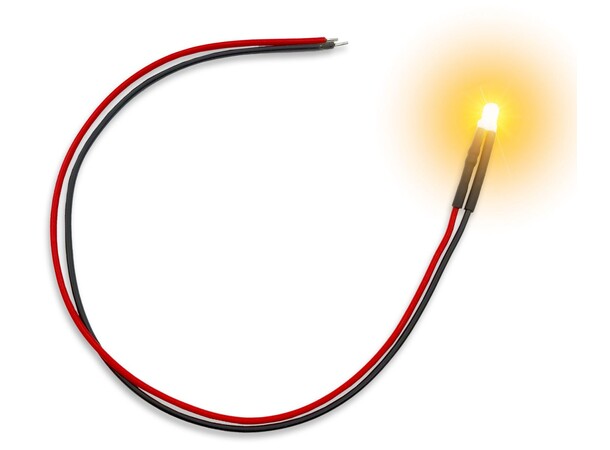 LED Light Orange Flickering 3mm (10 st) Green Stuff World 