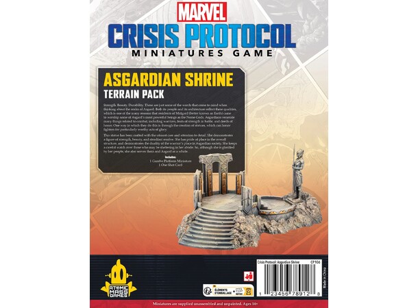 Marvel Crisis Protocol Asgardian Shrine Terrain Pack til Marvel Crisis Protocol