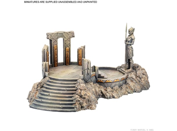 Marvel Crisis Protocol Asgardian Shrine Terrain Pack til Marvel Crisis Protocol