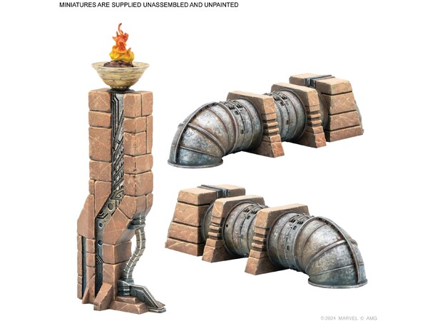Marvel Crisis Protocol Dark Future Exp Terrain Pack til Marvel Crisis Protocol 