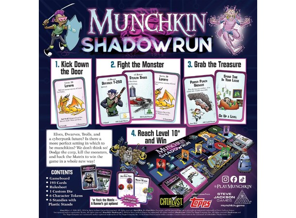 Munchkin Shadowrun Brädspel 