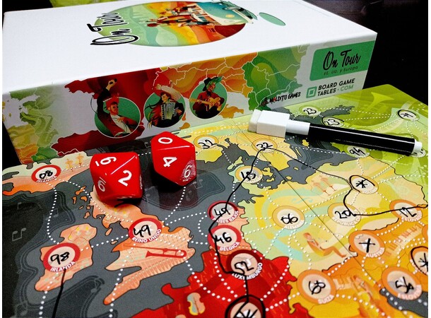 On Tour USA & Europe Brettspill 