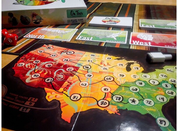 On Tour USA & Europe Brädspel 