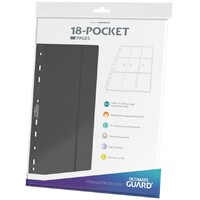 Pages 18-pocket x10 Grå Ultimate Guard Plastlommer