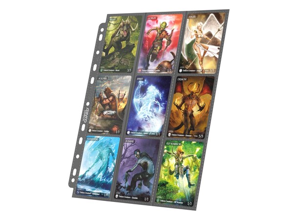 Pages 18-pocket x10 Grå Ultimate Guard Plastlommer 