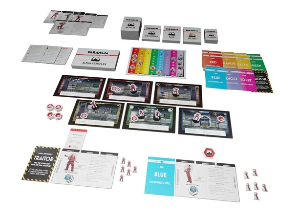 Paranoia The Uncooperative Board Game Brettspill 