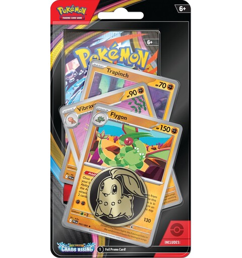 Pokemon Chaos Rising Prem. Checklane #1 Flygon, Vibrava, Trapinch