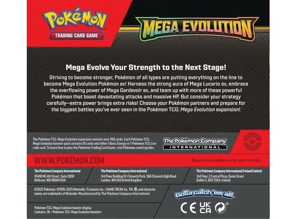 Pokemon Mega Evolution ENHANCE Box 