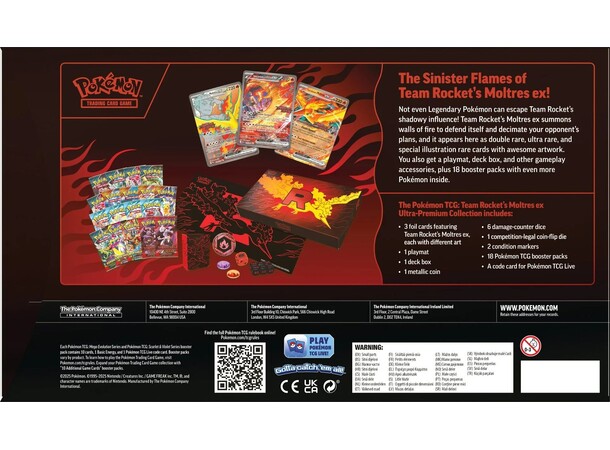 Pokemon Team Rocket Moltres ex UPC Ultra Premium Collection 