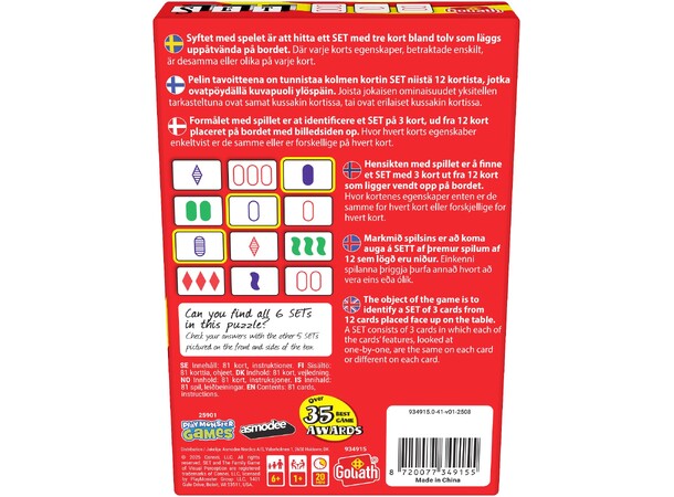 SET Kortspill Norsk utgave - 2025 