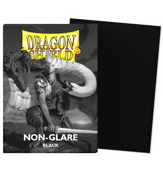 Sleeves Matte Non-Glare Black Dragon Shield - 63x88mm