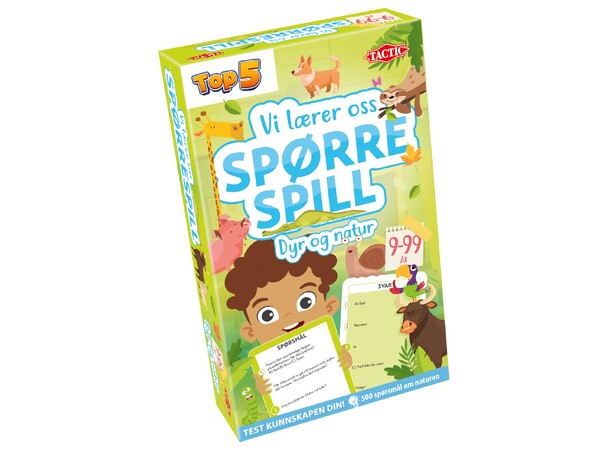 Spørrespill Dyr og natur Lærespill Vi lærer oss - Norsk utgave 