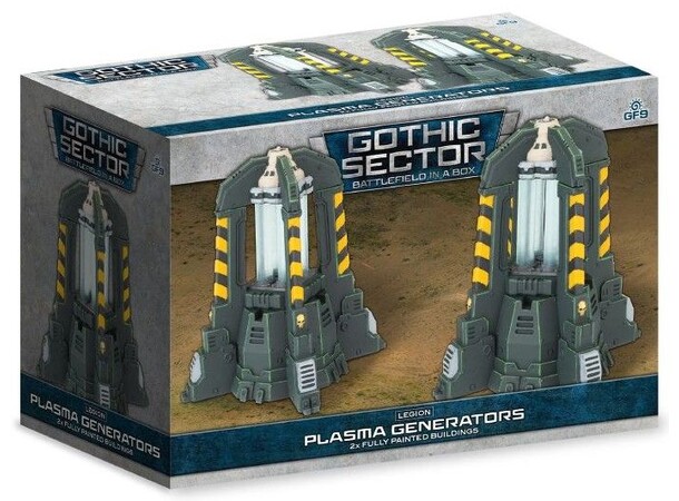 Terreng Legion Plasma Generators Battlefield in a Box - Gothic Sector 
