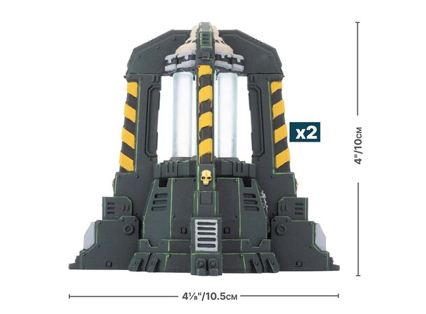 Terreng Legion Plasma Generators Battlefield in a Box - Gothic Sector 