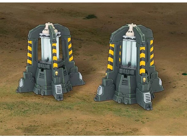 Terreng Legion Plasma Generators Battlefield in a Box - Gothic Sector 