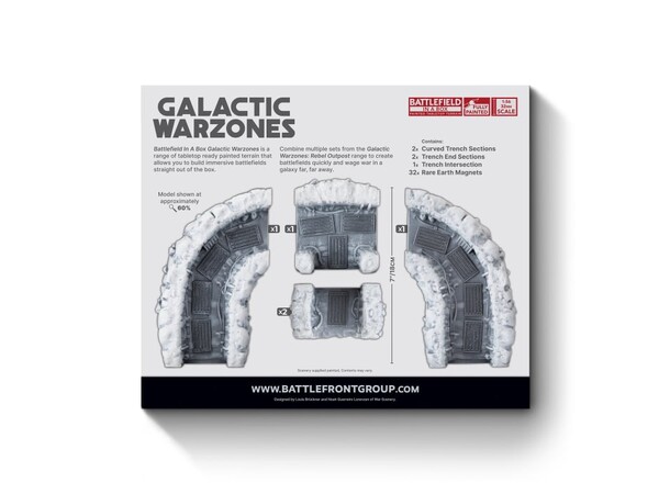 Terreng Rebel Outpost Trenchlines Exp Battlefield in a Box - Galactic Warzones 