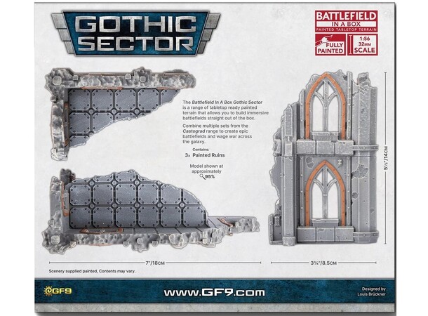 Terreng Warehouse Big Ruins Battlefield in a Box - Gothic Sector 