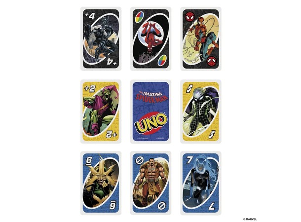 UNO Spiderman Kortspill Norsk utgave 