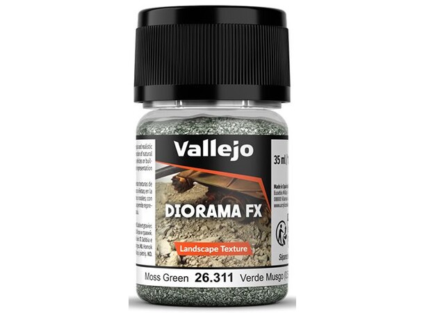 Vallejo Diorama FX Moss Green 0,5-2mm Landscape Texture - 35ml 