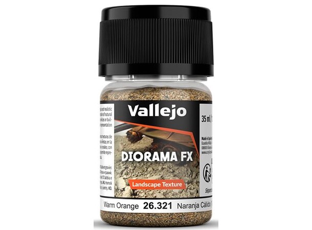 Vallejo Diorama FX Warm Orange 1-2mm Landscape Texture - 35ml 