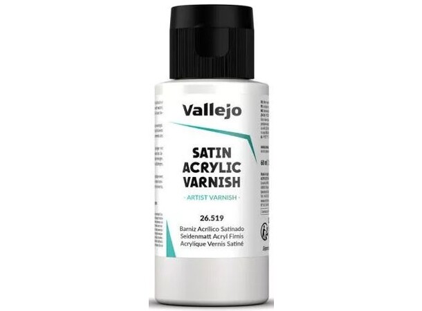 Vallejo Satin Acrylic Varnish 60ml Quick Dry