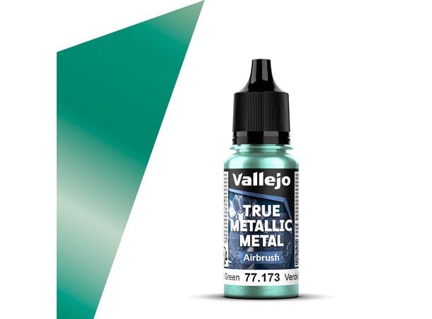 Vallejo True Metallic Airbrush Beetle Green - True Metallic Metal 