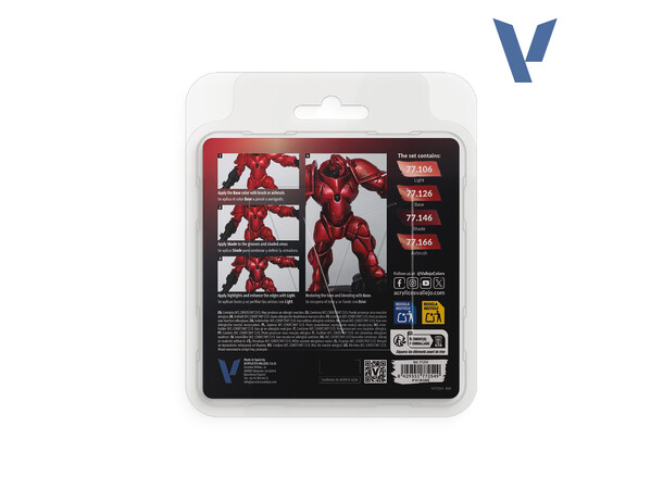 Vallejo True Metallic Set Ruby Red True Metallic Metal 