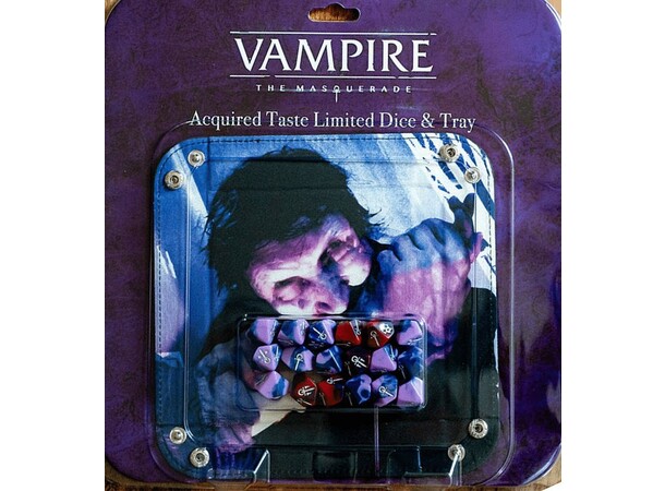Vampire RPG Acquired Taste Dice & Tray Vampire the Masquerade 