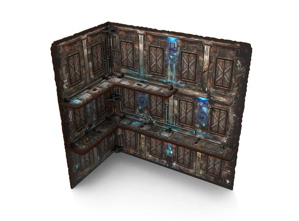 WTC Terrain Three-Story Ruin Sci-Fi Green Stuff World 