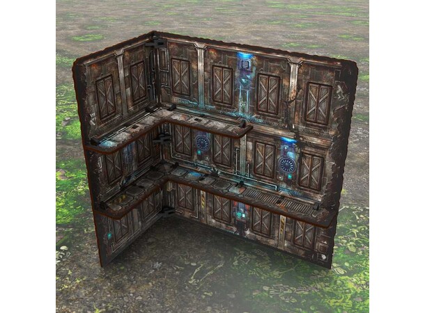 WTC Terrain Three-Story Ruin Sci-Fi Green Stuff World 