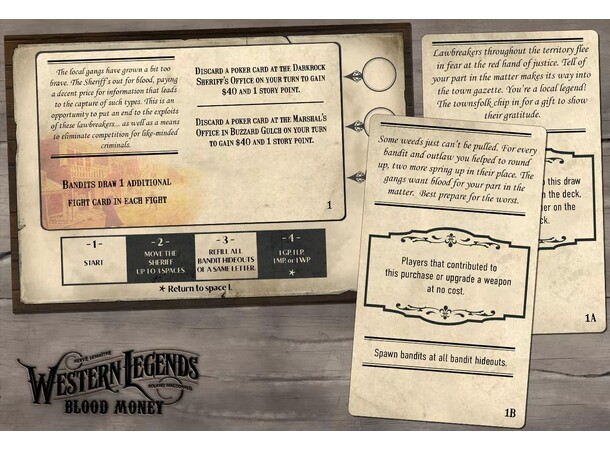 Western Legends Blood Money Expansion Utvidelse til Western Legends 