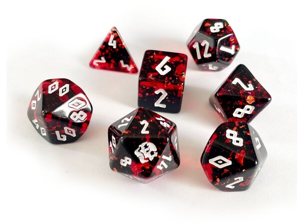 Yggdrasil Burns RPG Dice Set 