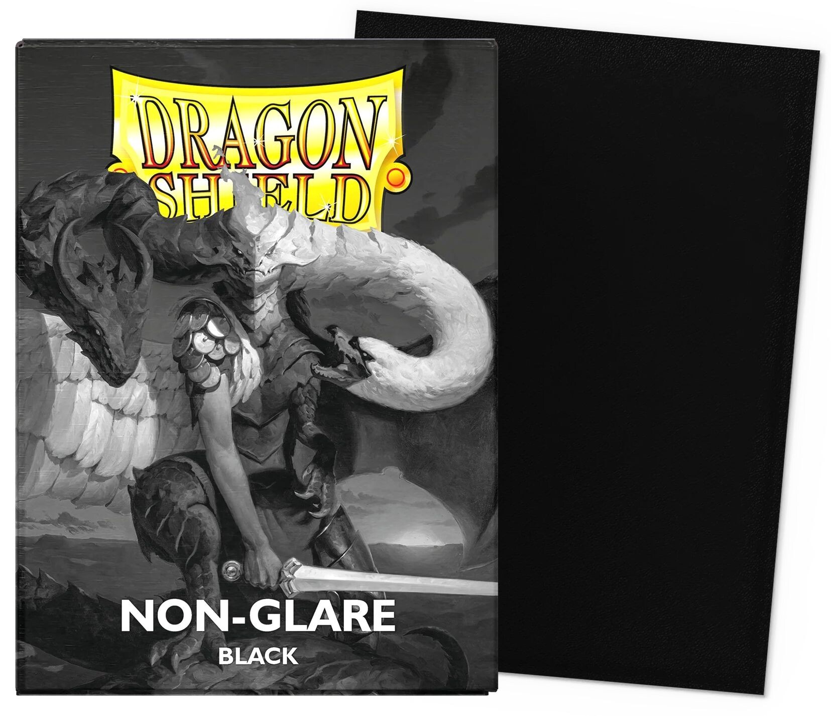 Sleeves Matte Non-Glare Black Dragon Shield - 63x88mm
