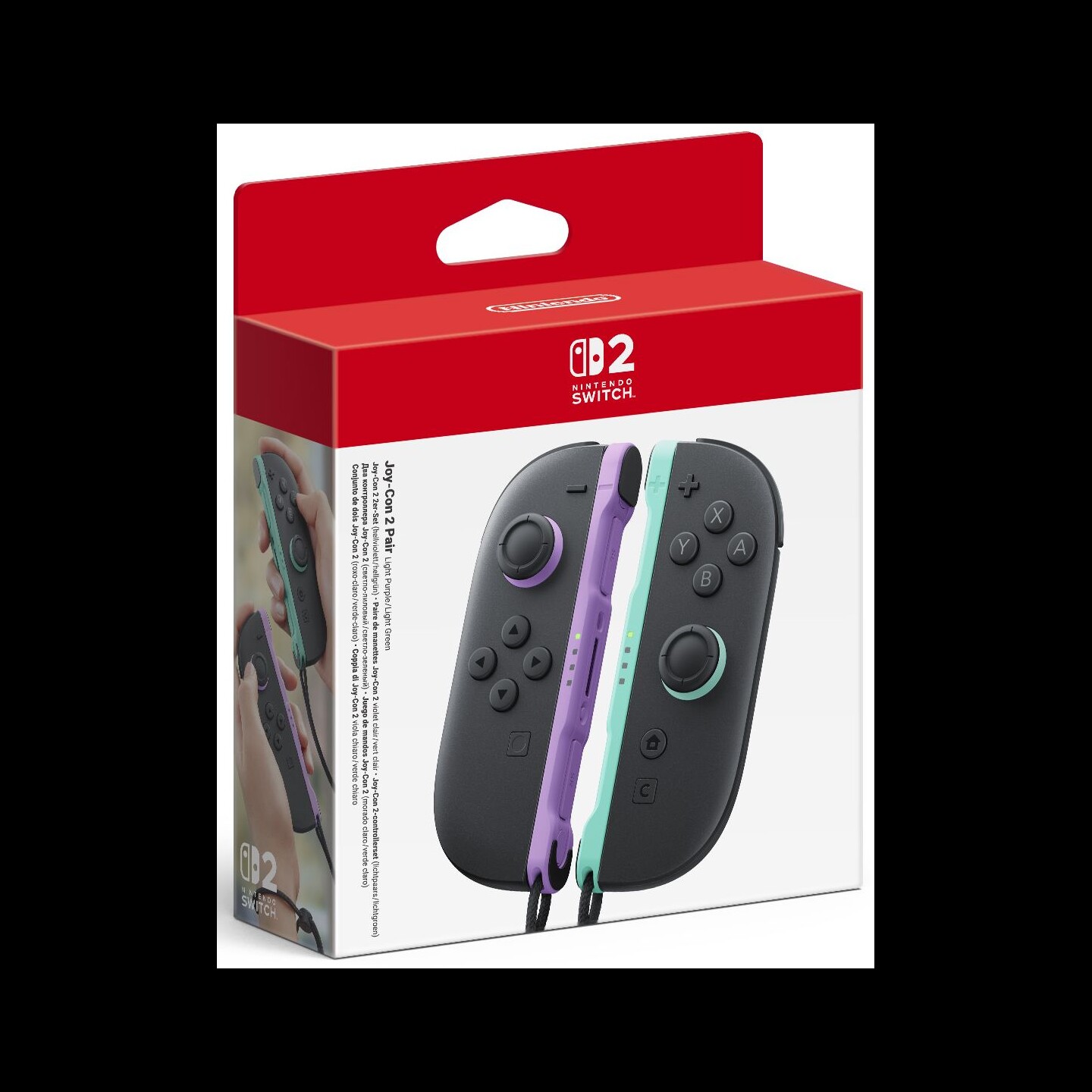 Joy Con 2 Pair Light Purple/Light Green Nintendo Switch 2