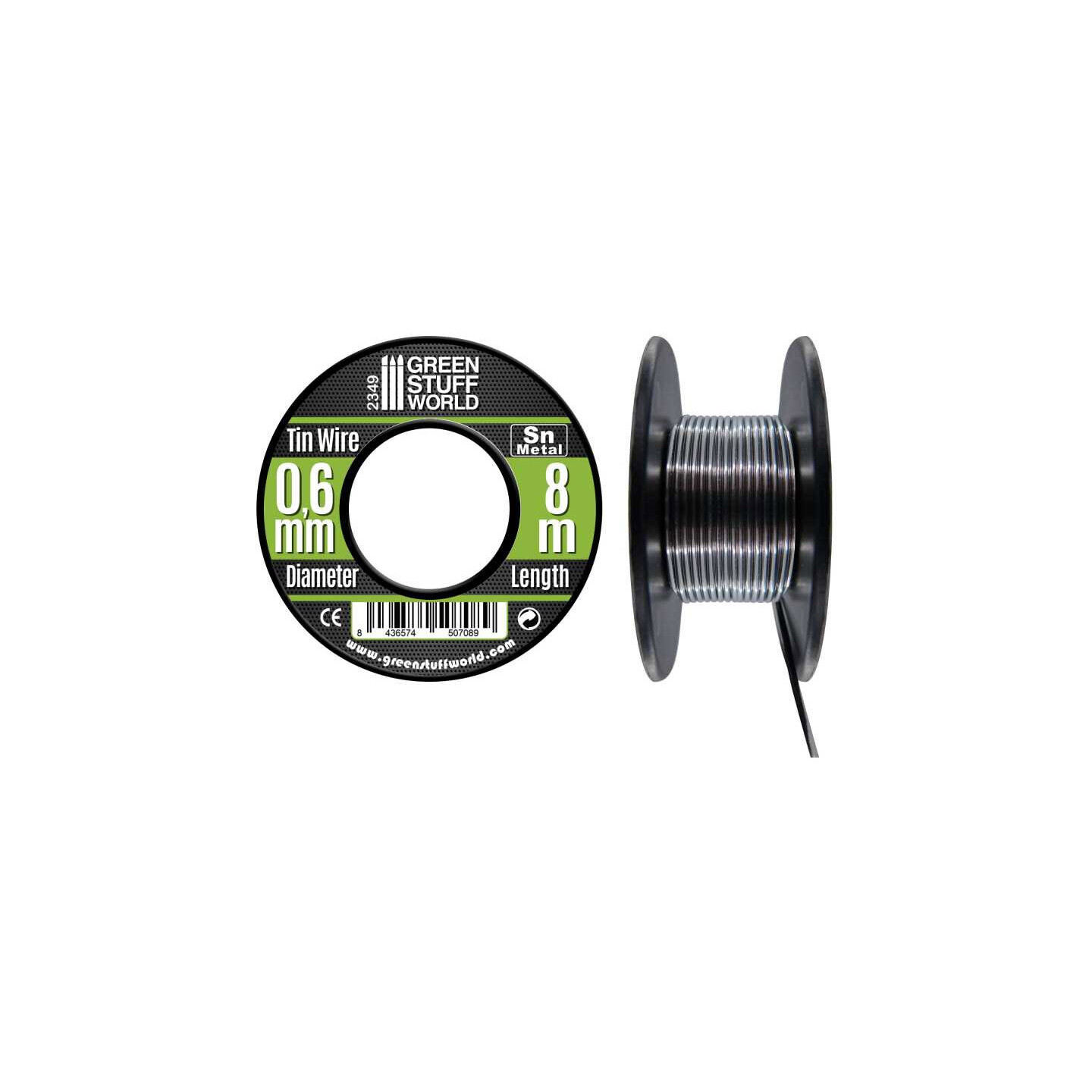 Flexible Tin Wire Roll - 0,6mm (8 meter) Green Stuff World