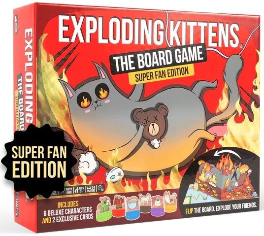Exploding Kittens Board Game Super Fan Super Fan Edition