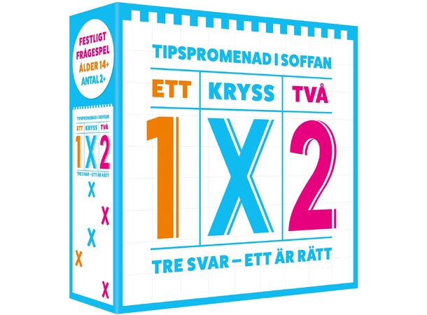1X2 Tipspromenad i soffan Partyspel Svensk utgåva 
